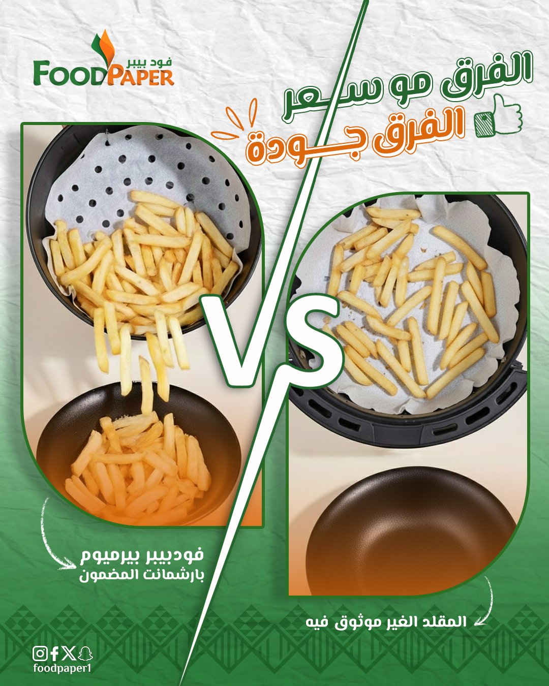 لماذا يُعد ورق الزبدة السويدي فودبيبر الخيار الأكثر أمانًا صحيًا وغذائيًا مقارنة بالورق الصيني؟