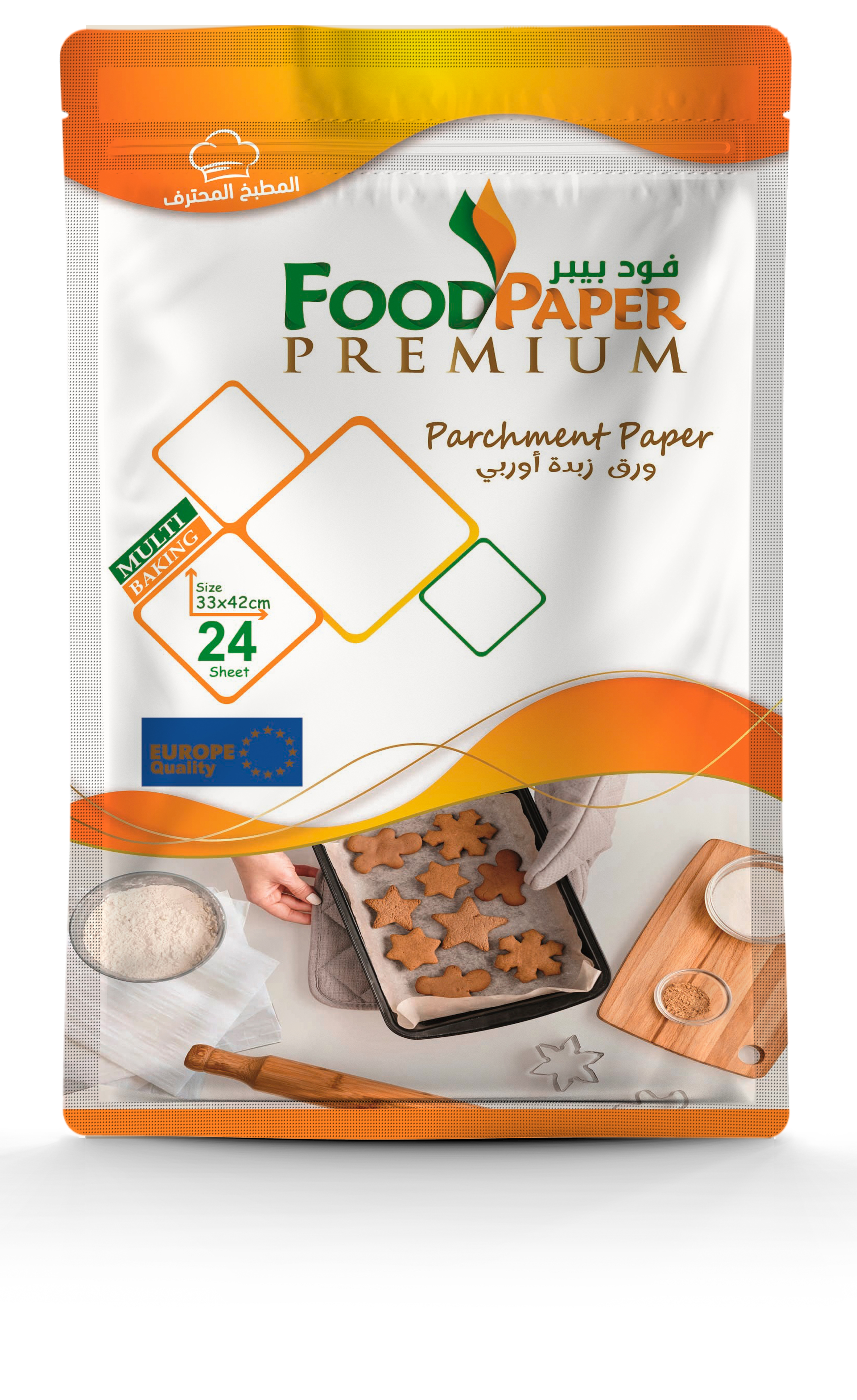 ورق زبدة مستطيل  33*42 بريميوم سميك أوروبي